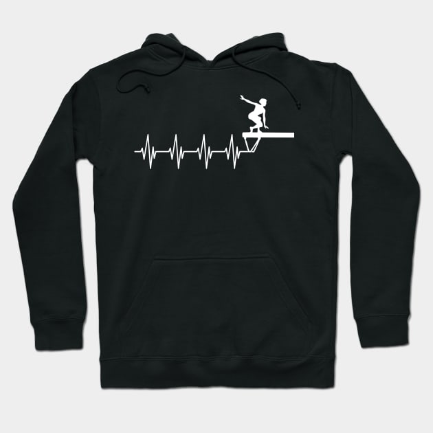 Gymnast Heartbeat w Hoodie by KC Happy Shop